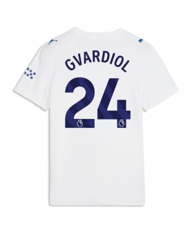 Manchester City Josko Gvardiol #24 Maglia Gara Terza Repliche 2026-27 Donna Maniche Corte Manchester City Josko Gvardiol #24 Maglia Gara Terza Repliche 2026-27 Donna Maniche Corte